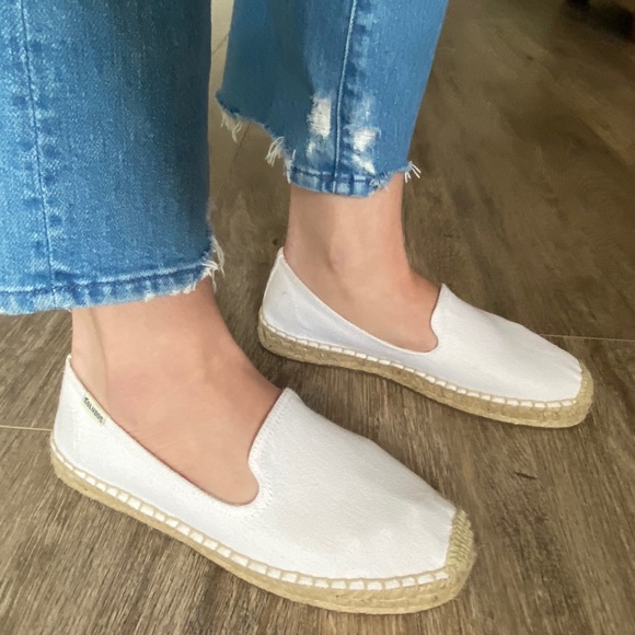Soludos Canvas Platform Smoking Espadrilles size 8 - Picture 4 of 9